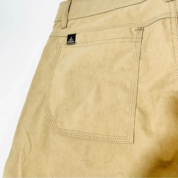 Prana shorts Zion Stretch cargo shorts hiking shorts khaki new men Size M medium - Picture 11 of 14